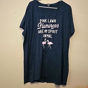 Pink Lawn Flamingos are My Spirit Animal size 3XW